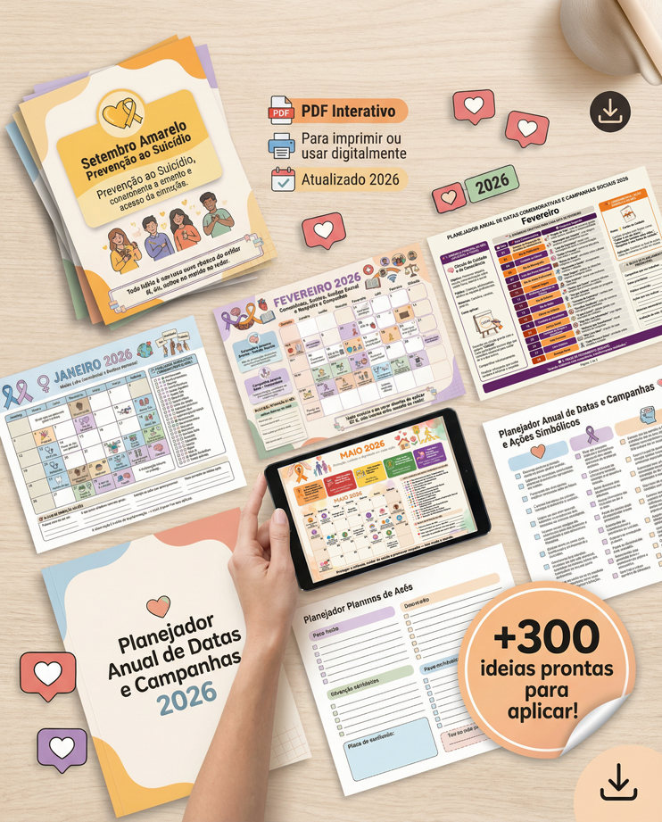 Calendário Anual com +300 Ideias Prontas para Datas e Campanhas Sociais ...